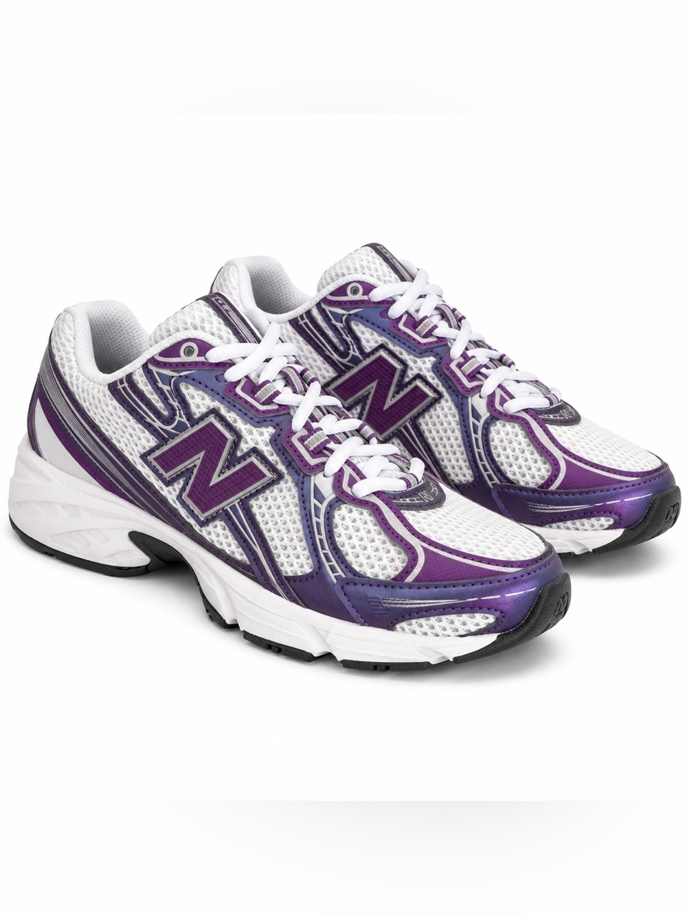New Balance 740 White / Purple & White Women's US 7.5